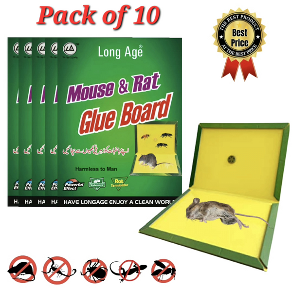Pack of 10 Mouse Trap Glue Book